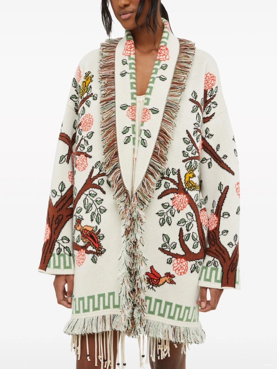 Cheap cashmere Women cardigan of Alanui Life Tree 0709